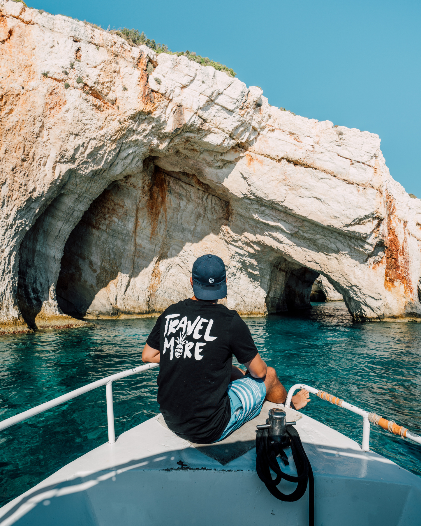 Black Travel More Tee