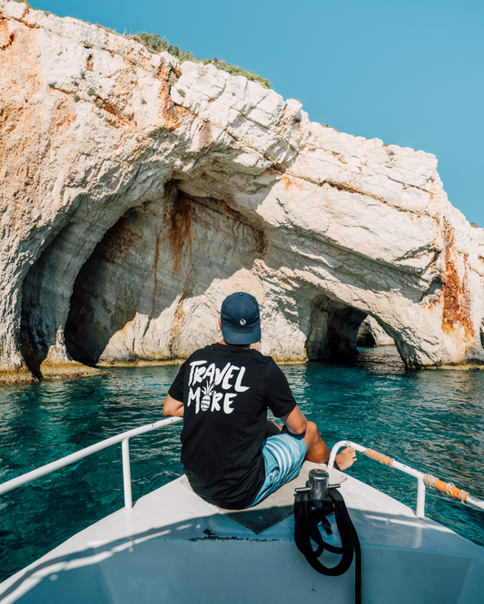 Black Travel More Tee