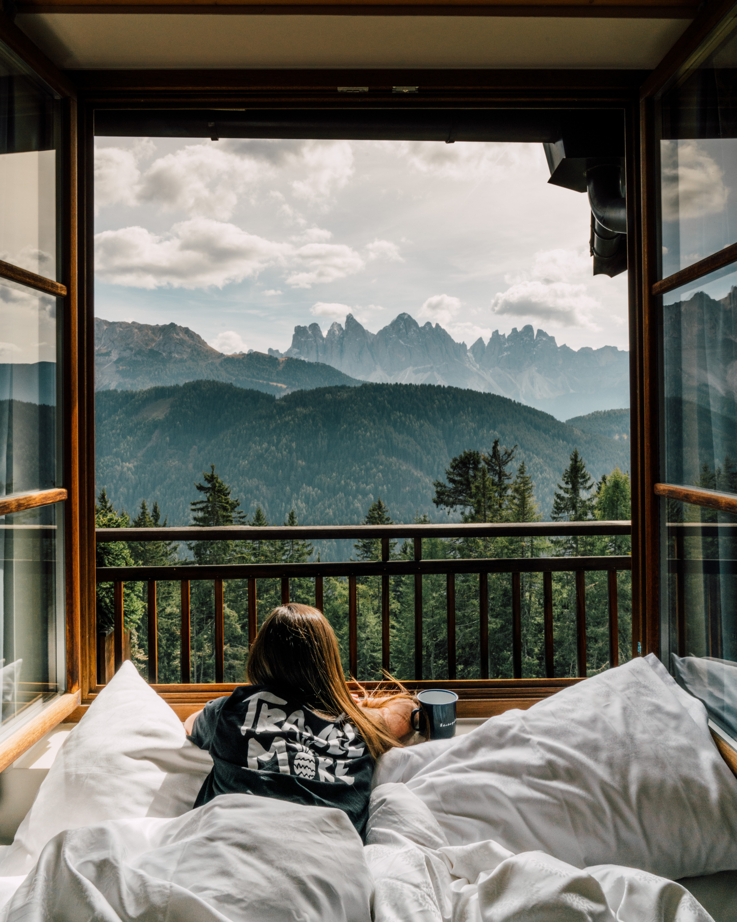 Black Travel More Tee