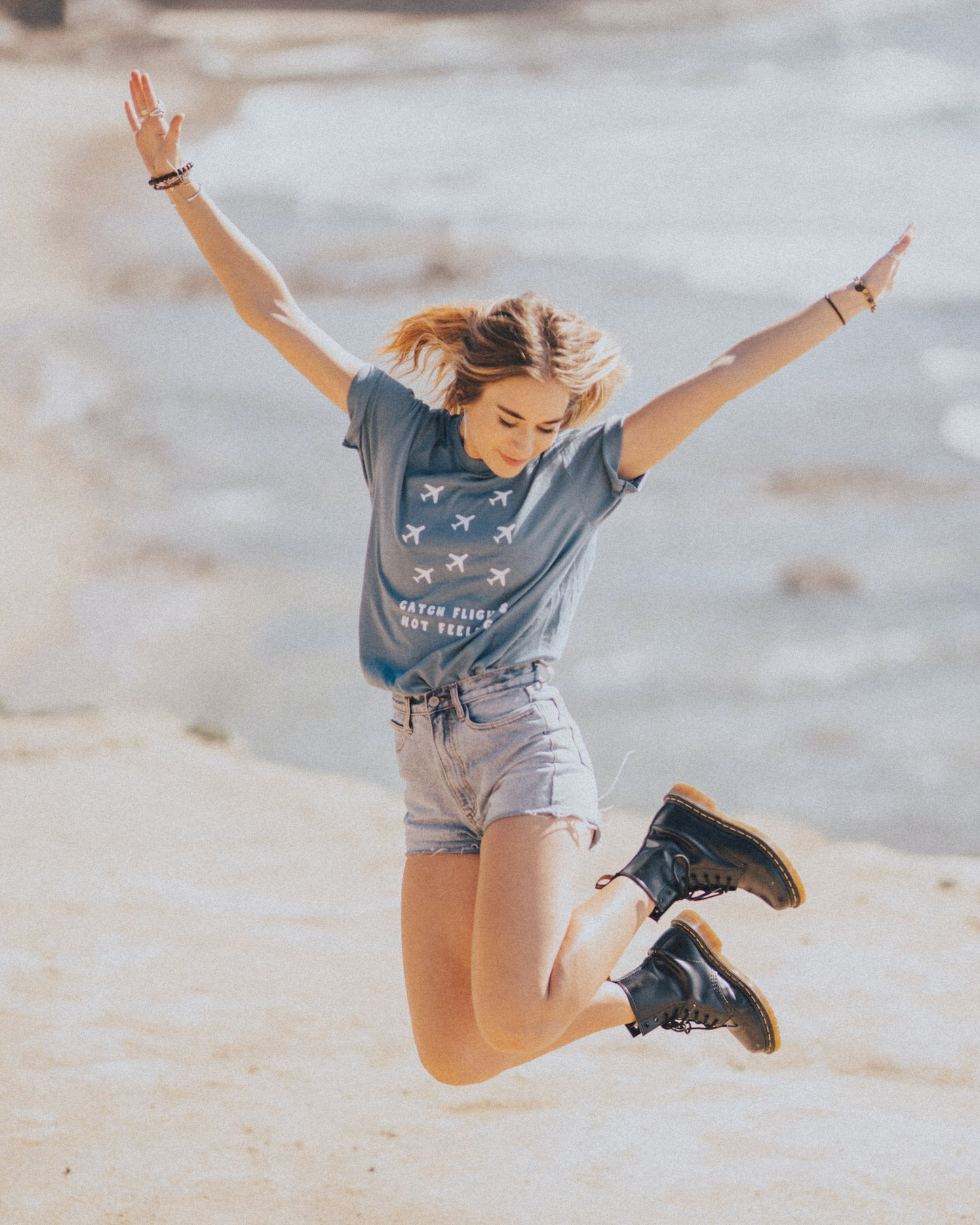 Catch Flights Not Feelings Tee