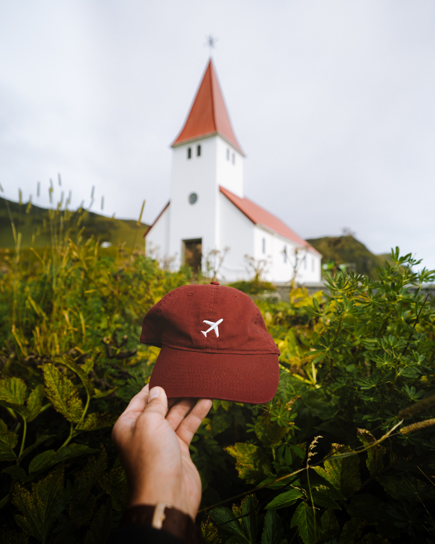 Maroon Plane Cap