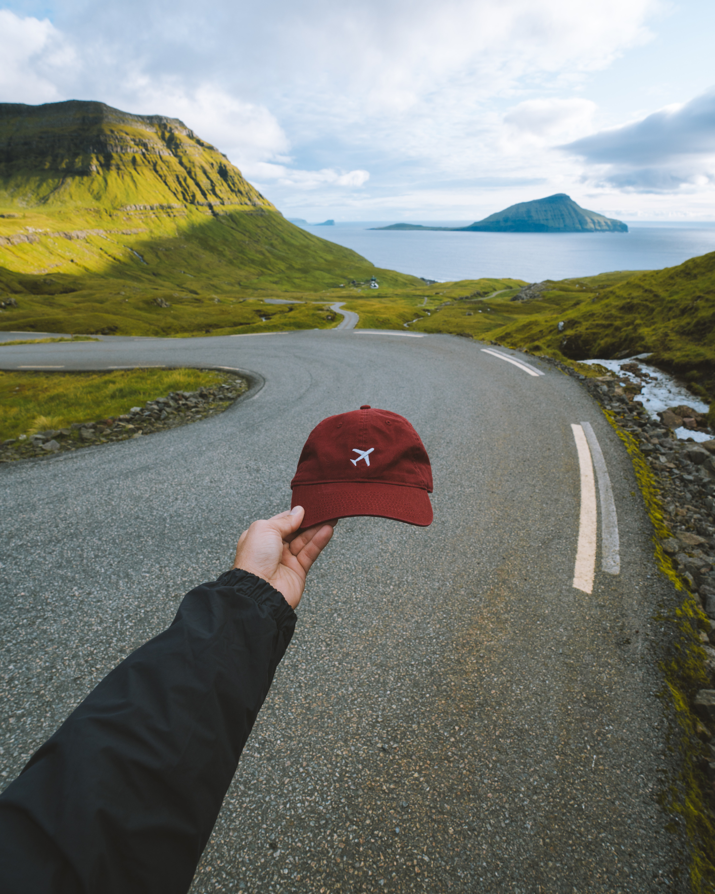 Maroon Plane Cap
