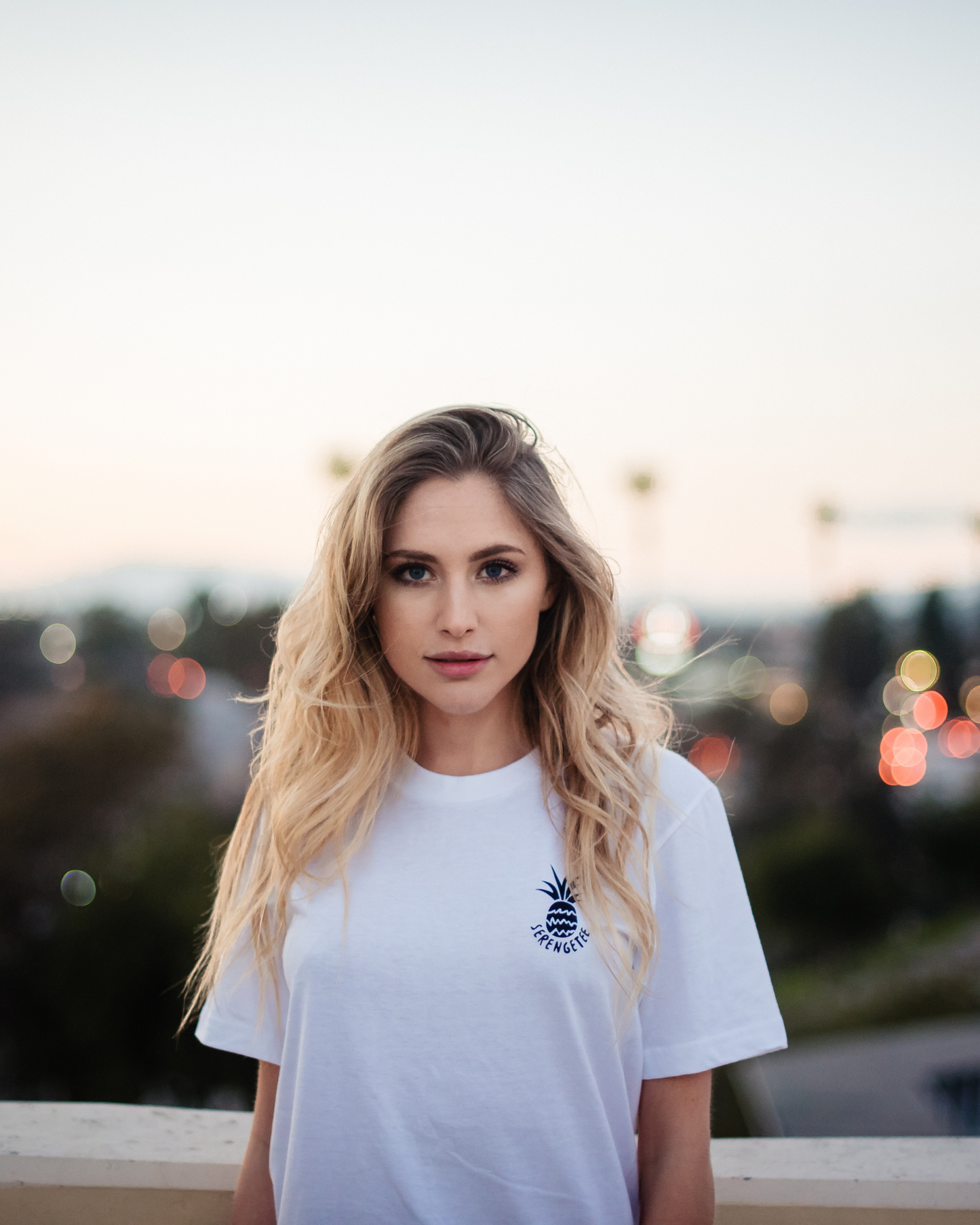 White Travel More Tee