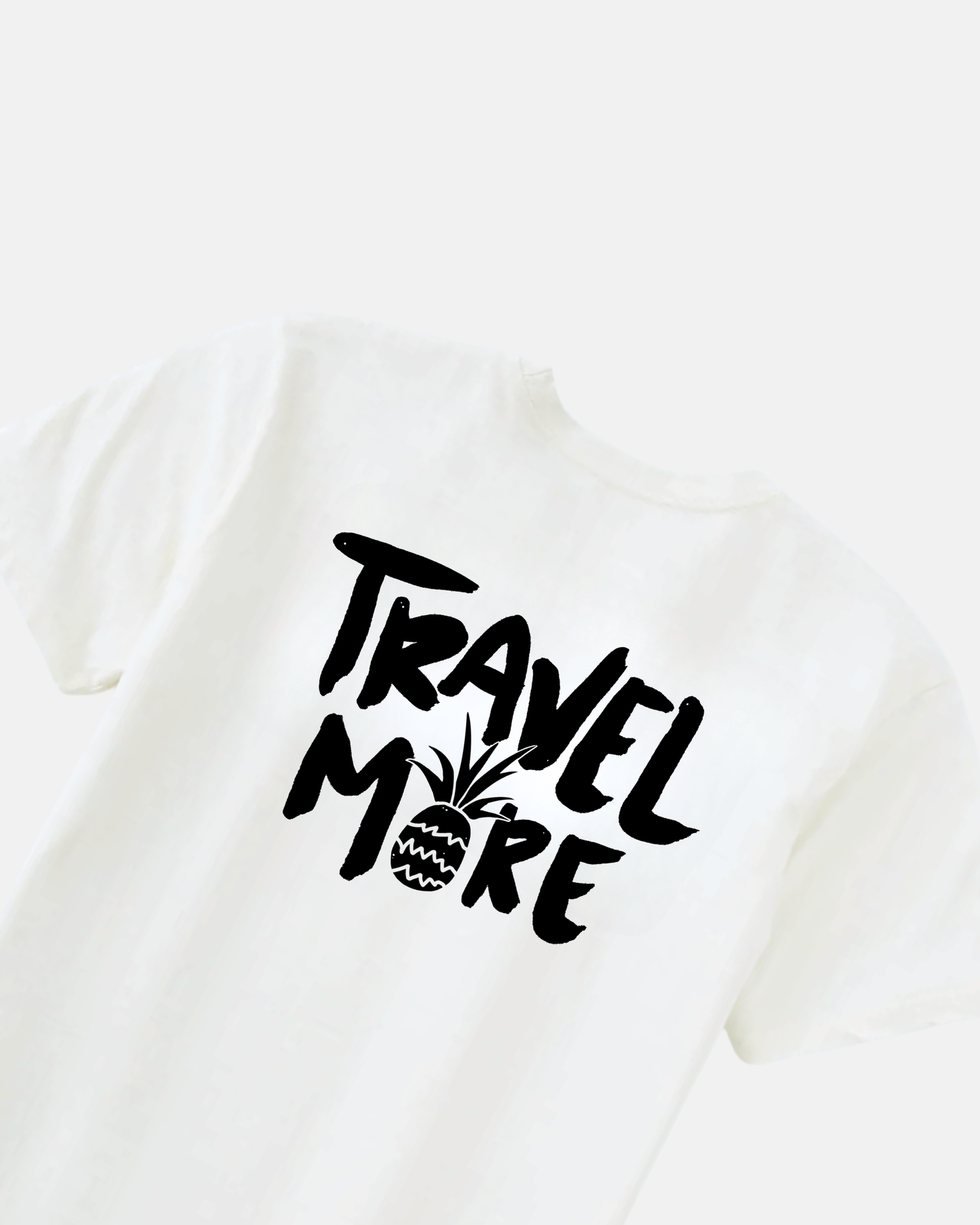 White Travel More Tee