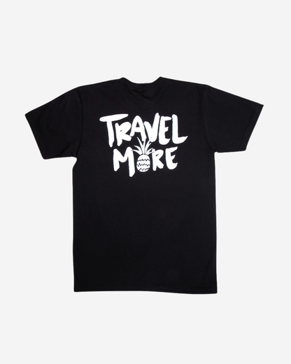 Black Travel More Tee