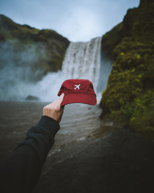Maroon Plane Cap